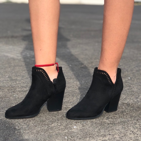 BLACK ANKLE BOOTIE SPLIT SHAFT - Picture 5 of 7